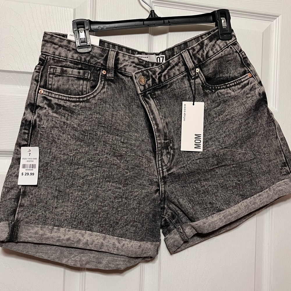 Black NWTs Acid washed shorts